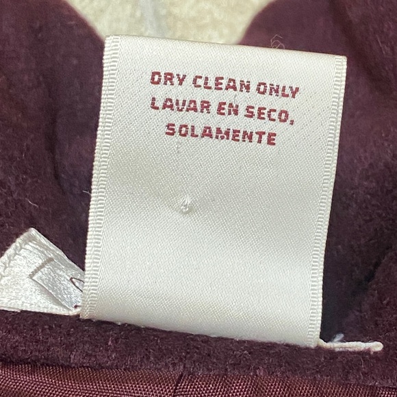 Vintage Worthington Burgundy Wool Blend Coat Size 8A Made By USA - Picture 12 of 16